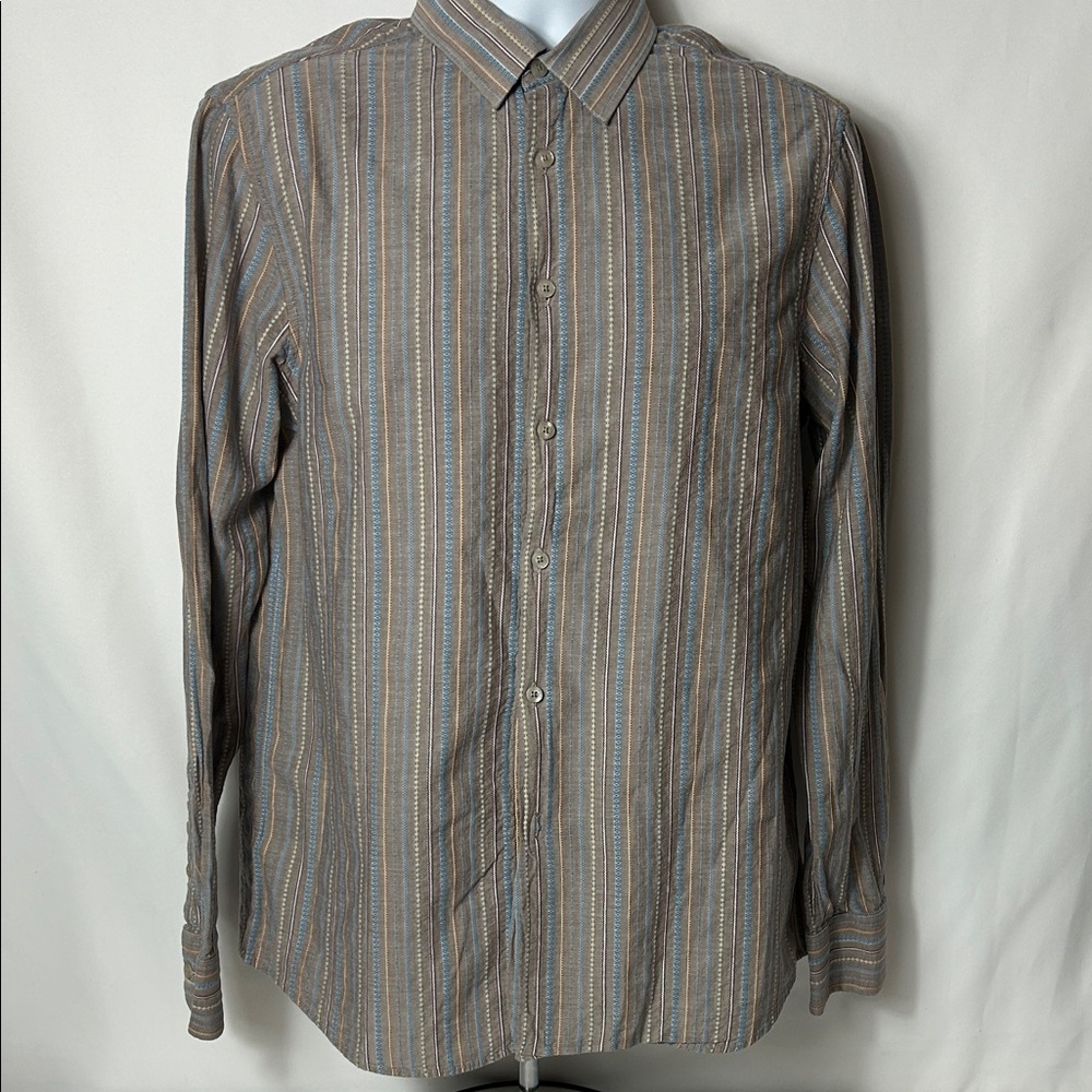 John Lennon Men’s Large Long Sleeve Multicolor Striped Long Sleeve Shirt
